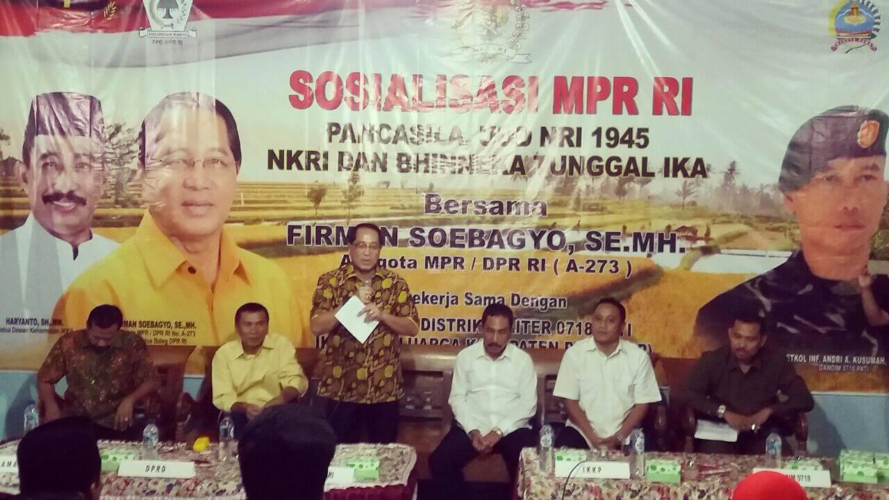  Firman Soebagyo Ingatkan Lagi Pentingnya  Penghayatan dan Pengamalan Nilai-nilai Pancasila