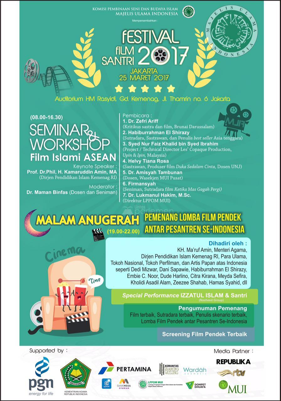  Ayo Meriahkan Festival Film Santri 2017