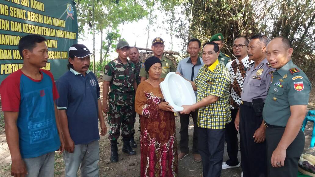  Anggota DPR Golkar Ini Sumbang 400 Jamban, untuk Tuntaskan Program Jambanisasi Kodim PATI