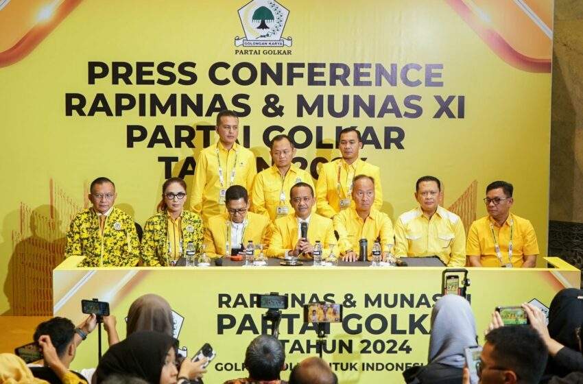  Munas XI Golkar Sahkan Bahlil Lahadalia sebagai Ketum Golkar 2024-2029