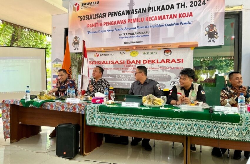  Sosialisasi Pengawasan Bersama Warga Koja, Bawaslu DKI Burhanuddin: Demokrasi Sehat Butuh Partisipasi Aktif Masyarakat