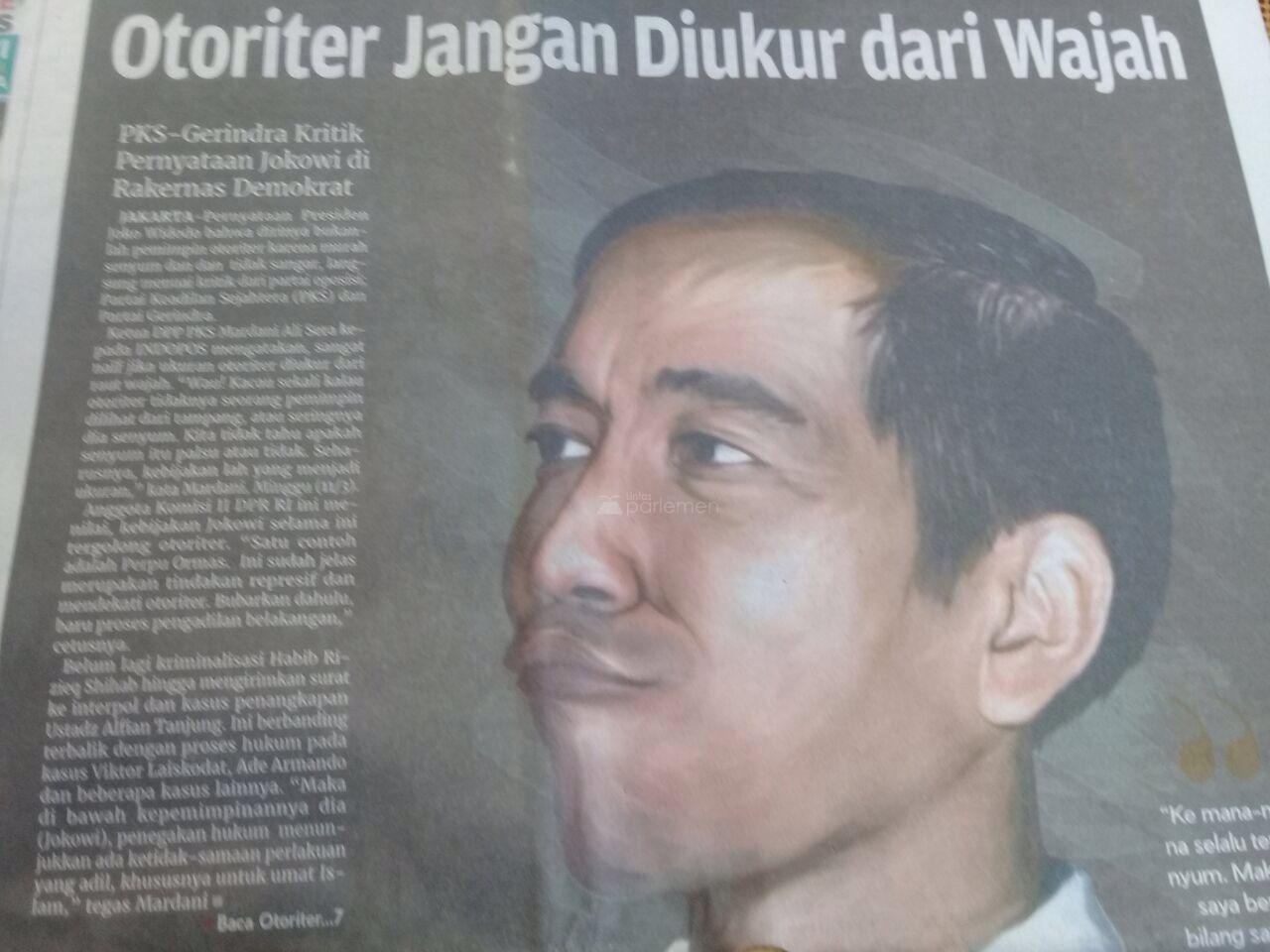  ‘Otoriter Jangan Diukur dari Wajah’ Sentil Jokowi?