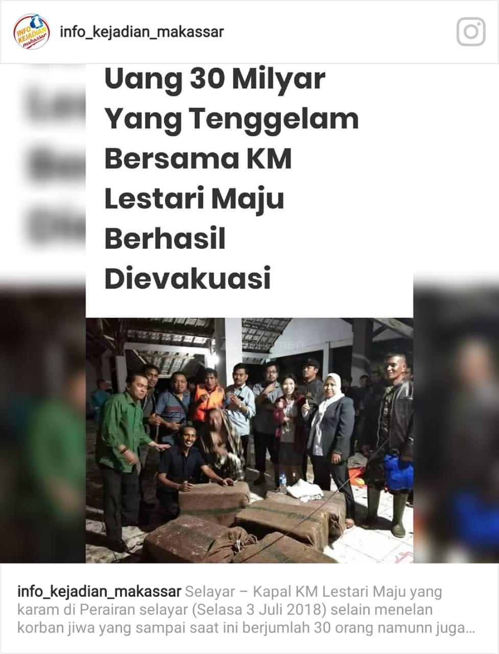  Viral! Telah Ditemukan, Gaji ke-13 PNS Rp 30 Miliar yang Ikut Tenggelam di Perairan Selayar?