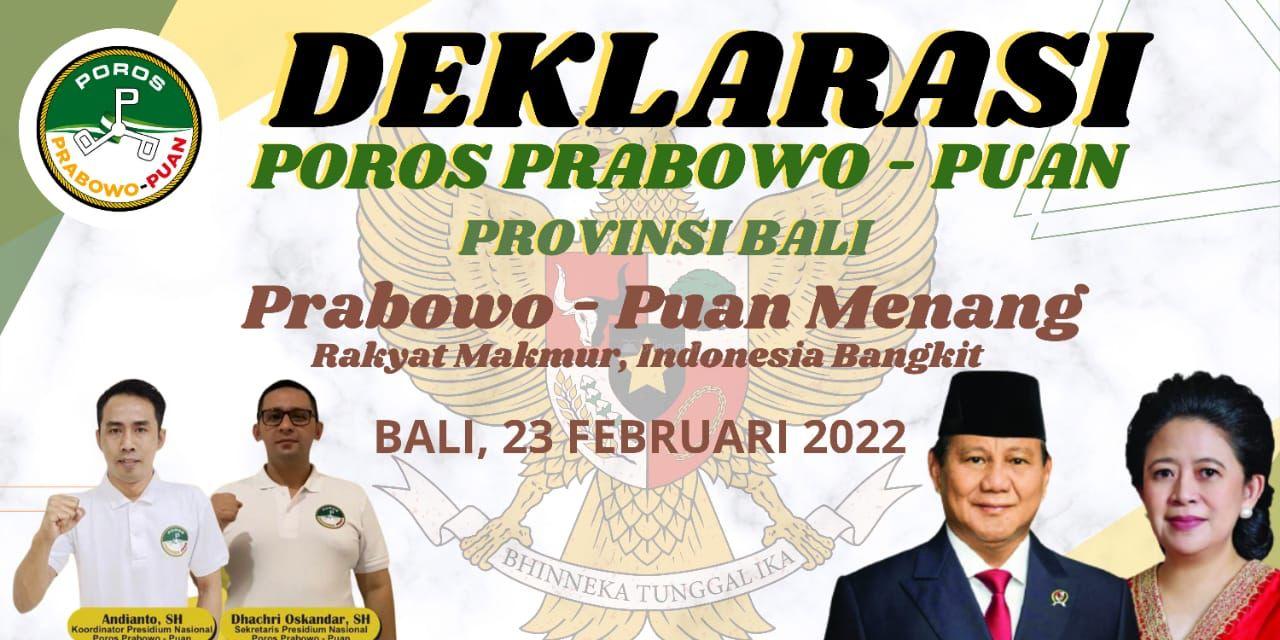  Deklarasi Poros Prabowo Puan di Kandang Banteng